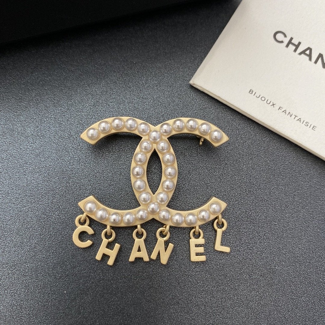 Creative Letter Pendant Brooch