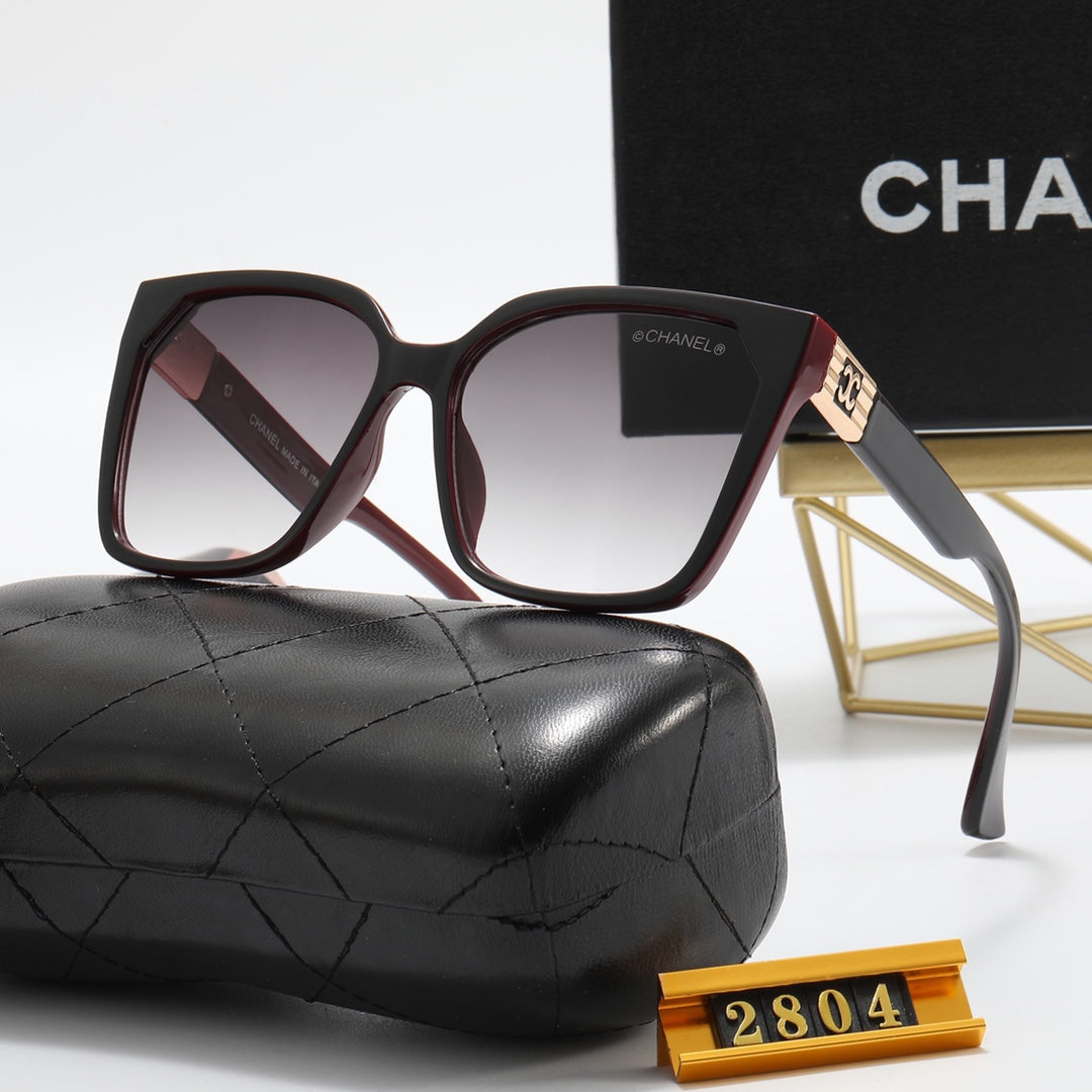 7 Farben quadratische Doppel-C-gewellte Bügel-polarisierte Sonnenbrille
