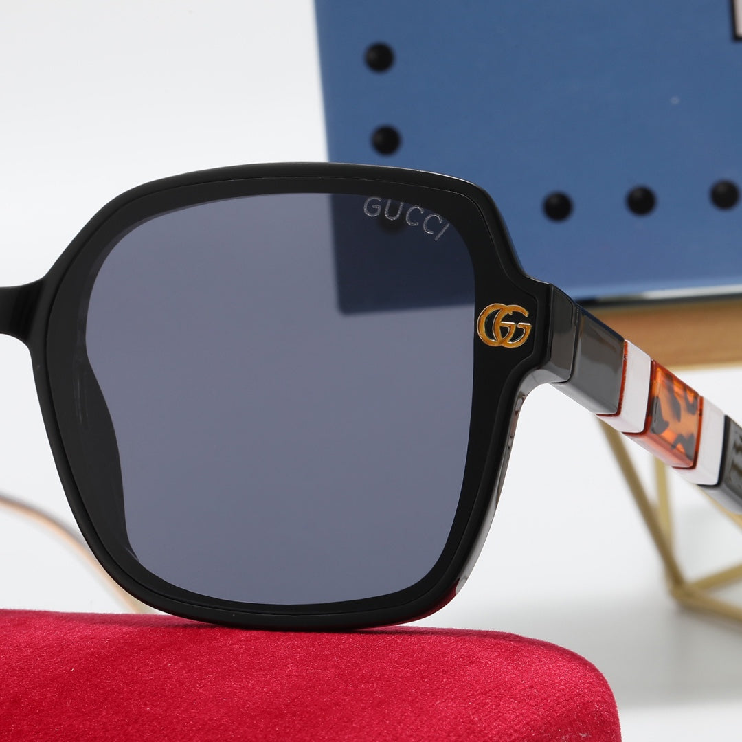 5-Farben-Doppel-G-Polarisationssonnenbrille mit dreifarbigen Nähten