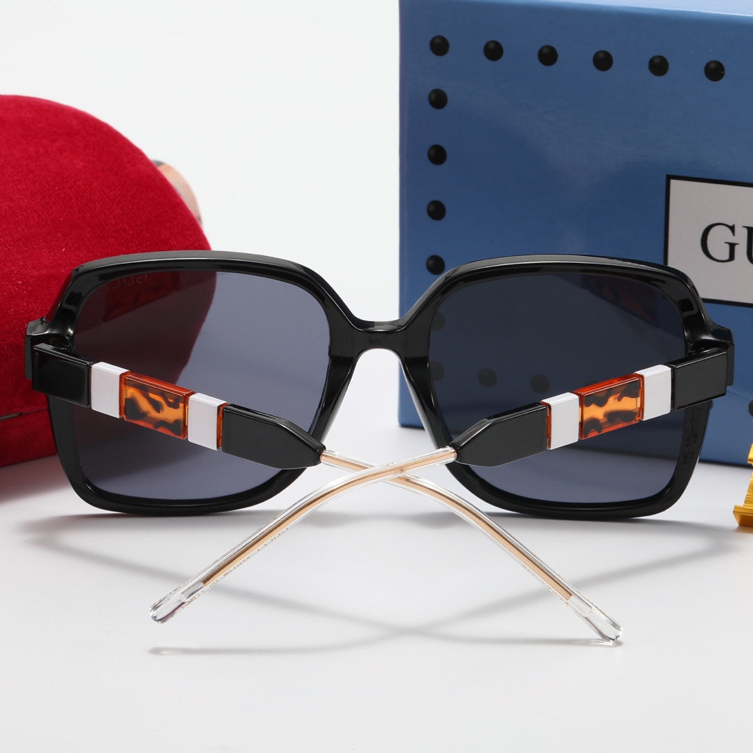 5-Farben-Doppel-G-Polarisationssonnenbrille mit dreifarbigen Nähten