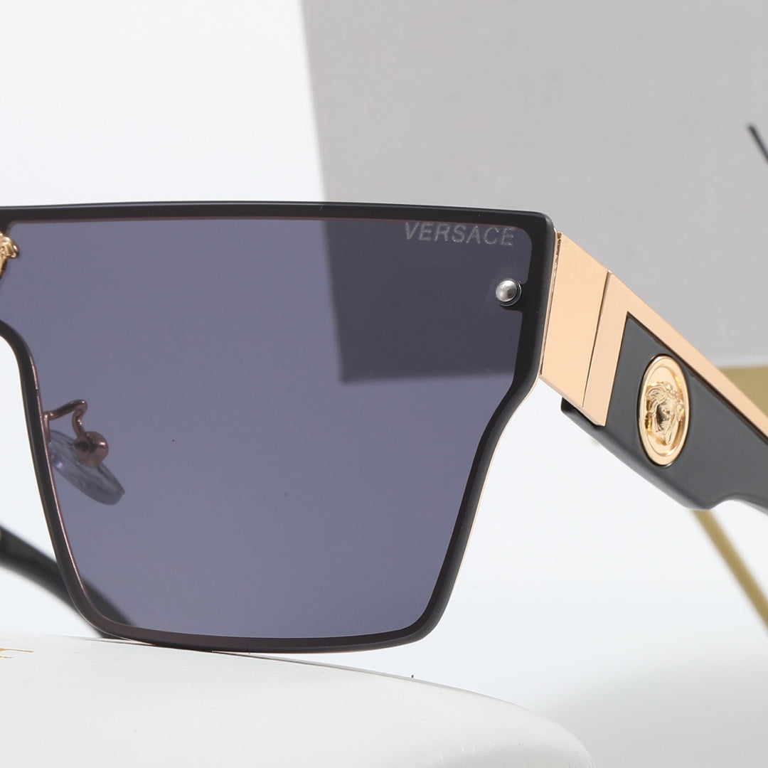 5 Dath Faisean Cearnóg Fráma Istigh Sunglasses Polaraithe Aon Phíosa