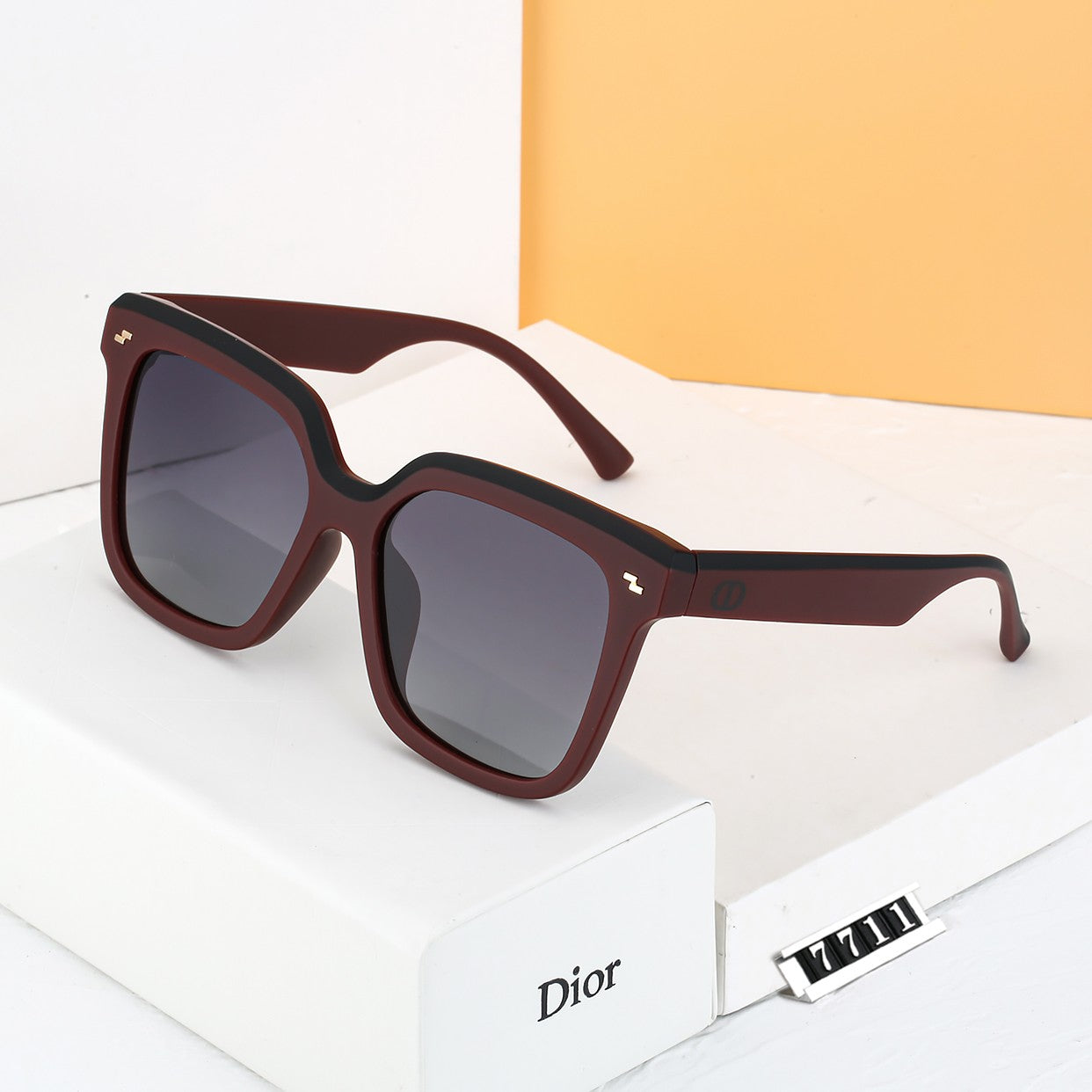 4 color simple double color polarized sunglasses