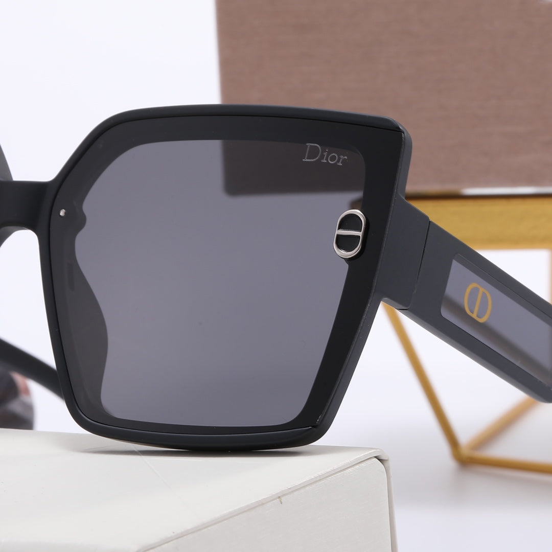 4 color simple clear mirror leg polarized sunglasses