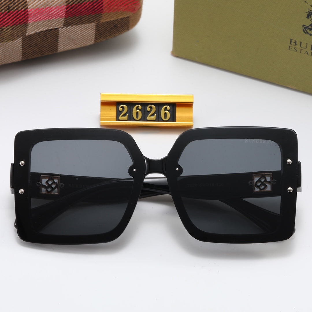 6 color fashion square frame gradient lens polarized sunglasses