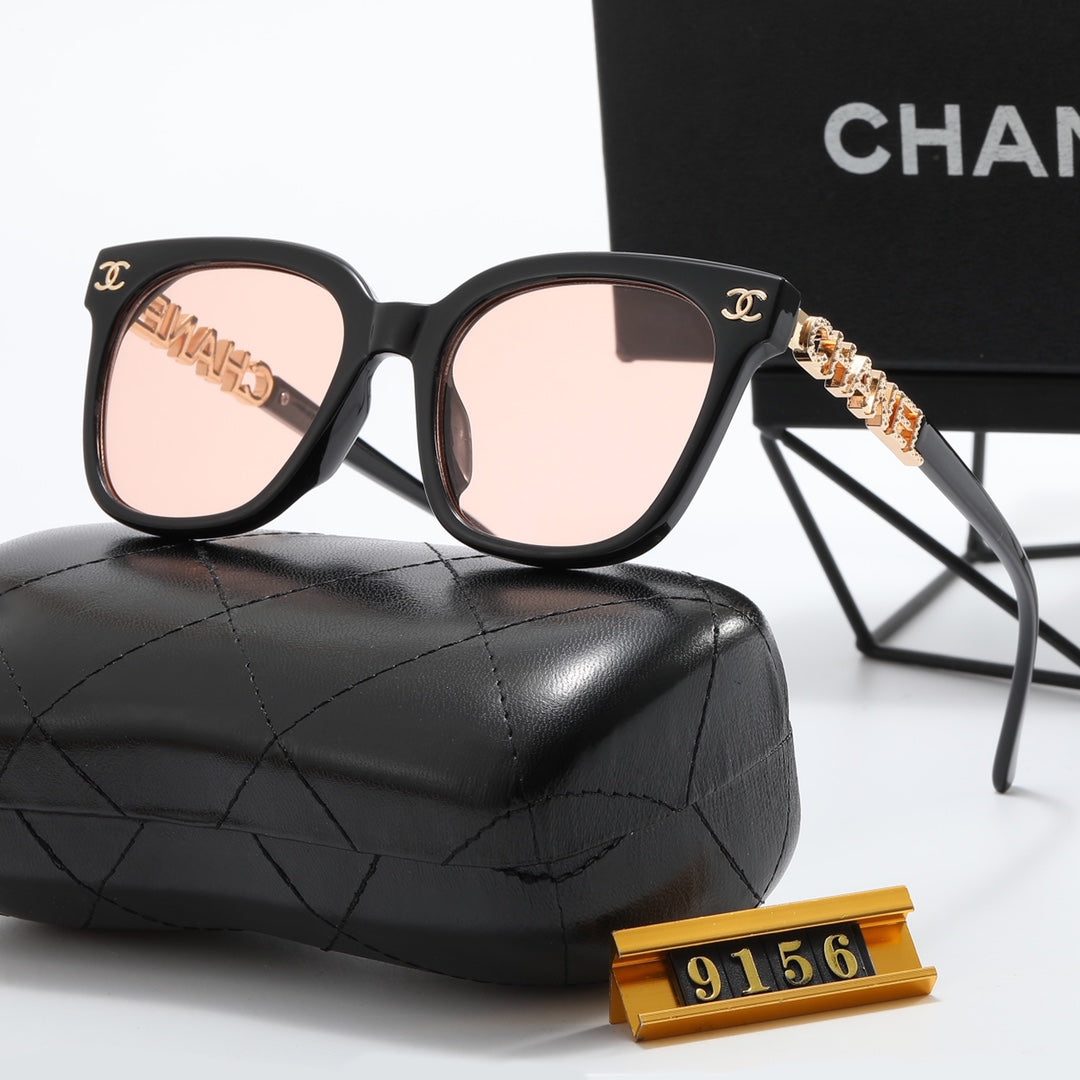 7-color fashion double C hollow letter sunglasses