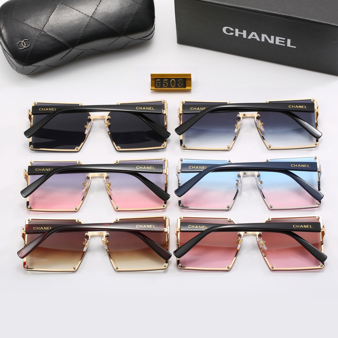 6-color stylish CC letter sunglasses