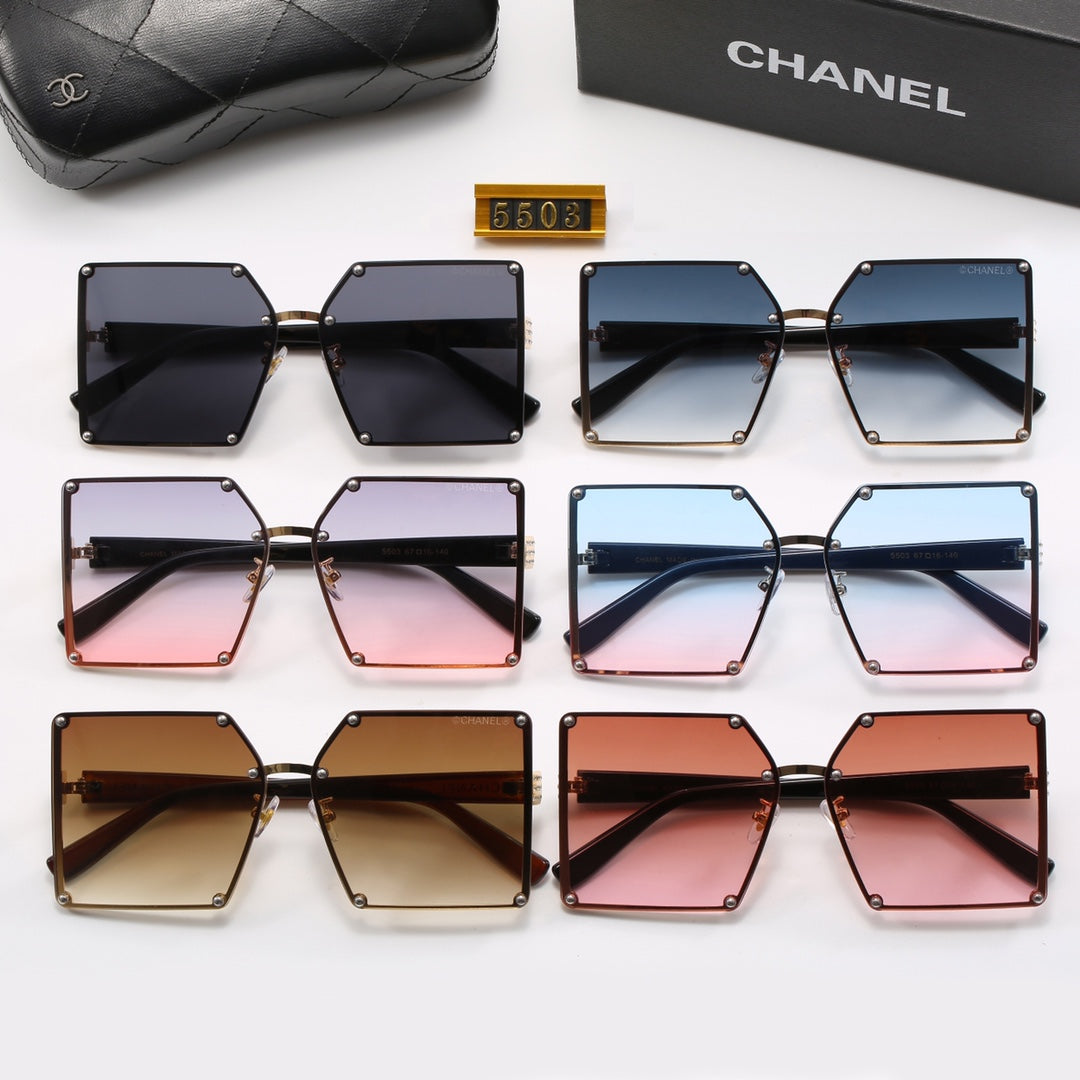 6-color stylish CC letter sunglasses