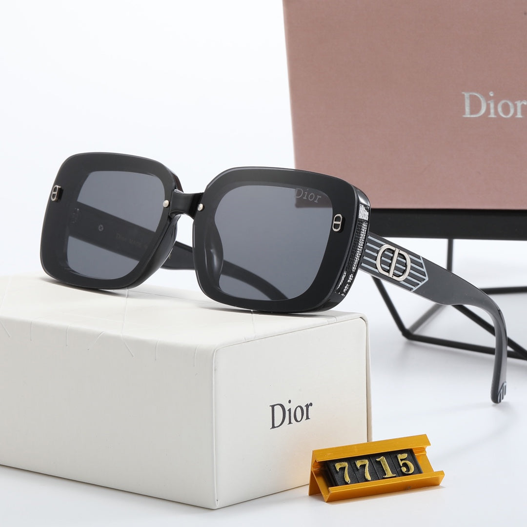 4-color fashion CD letter square frame sunglasses