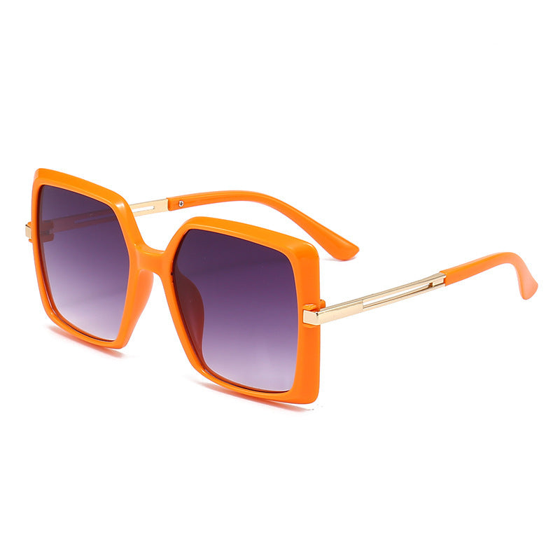 8 Sunglasses Gearradh Miotail Cearnóg Fráma Trendy Trendy Fráma