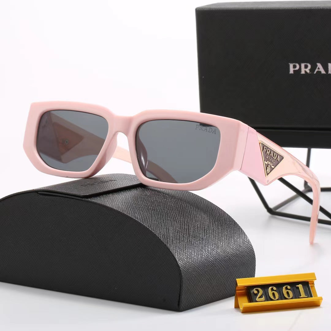 6-color fashion PA letter double color temple sunglasses