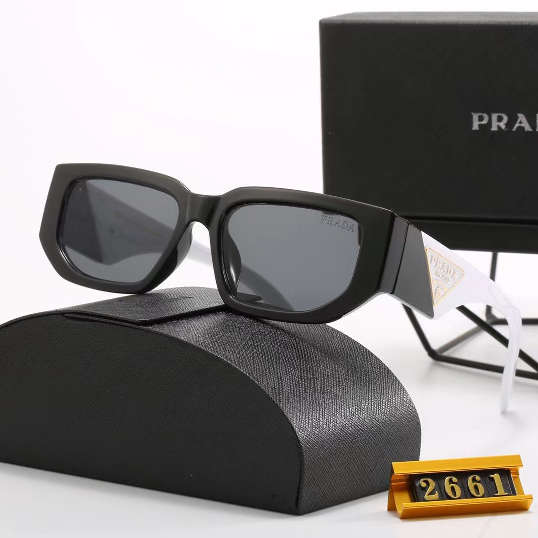 6-color fashion PA letter double color temple sunglasses