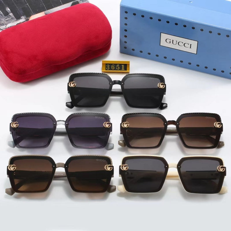 5-color fashionable GG letter polarized sunglasses