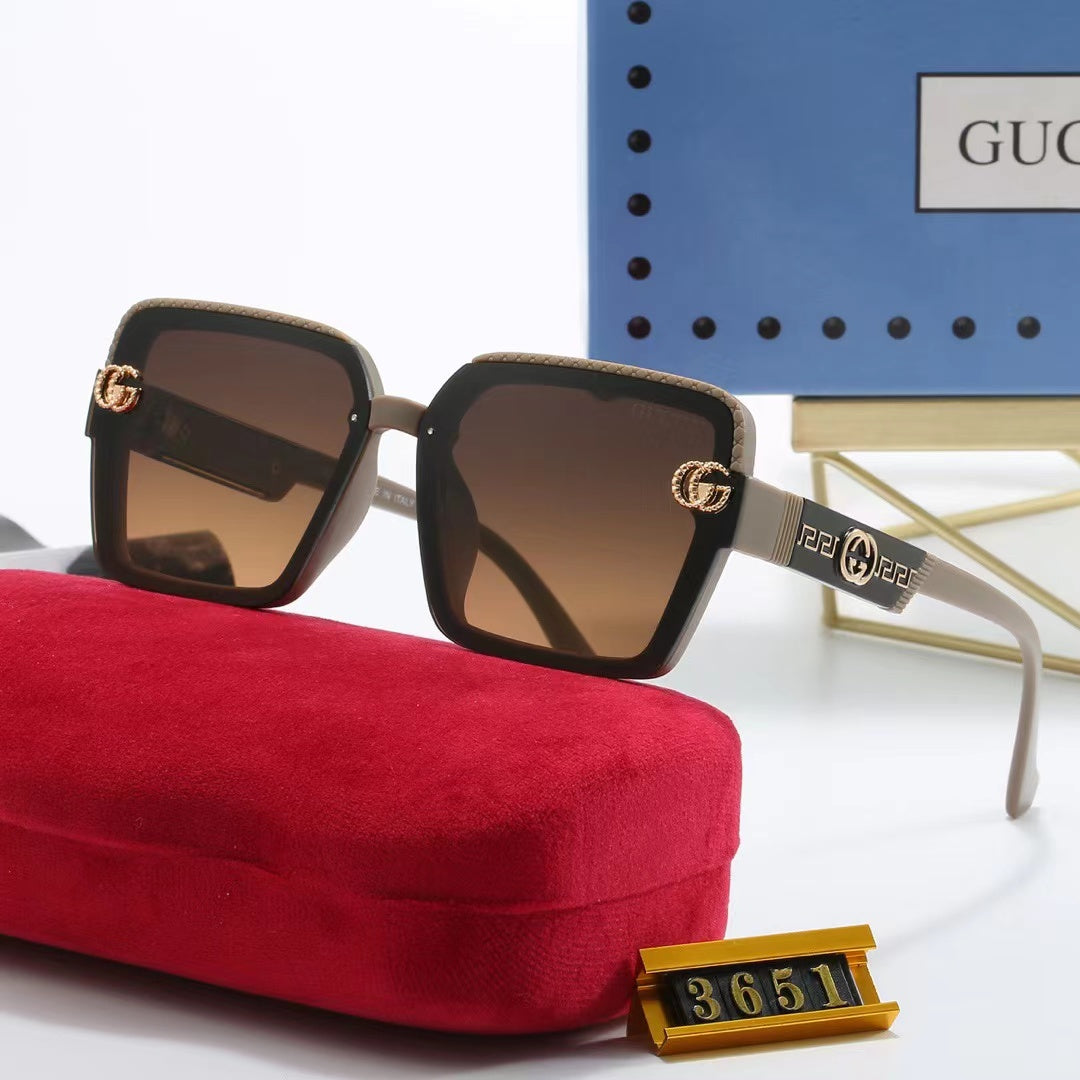 5-color fashionable GG letter polarized sunglasses