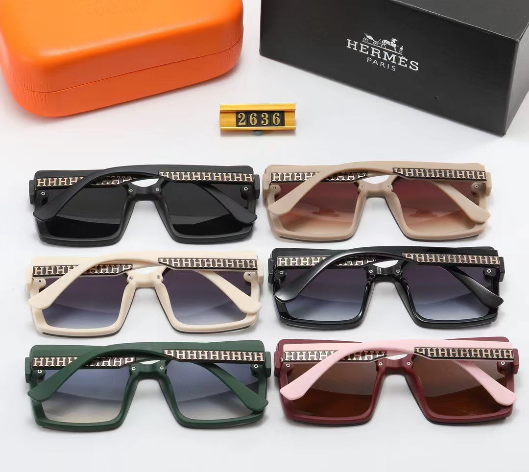 5-color fashion H printing letter polarized sunglasses