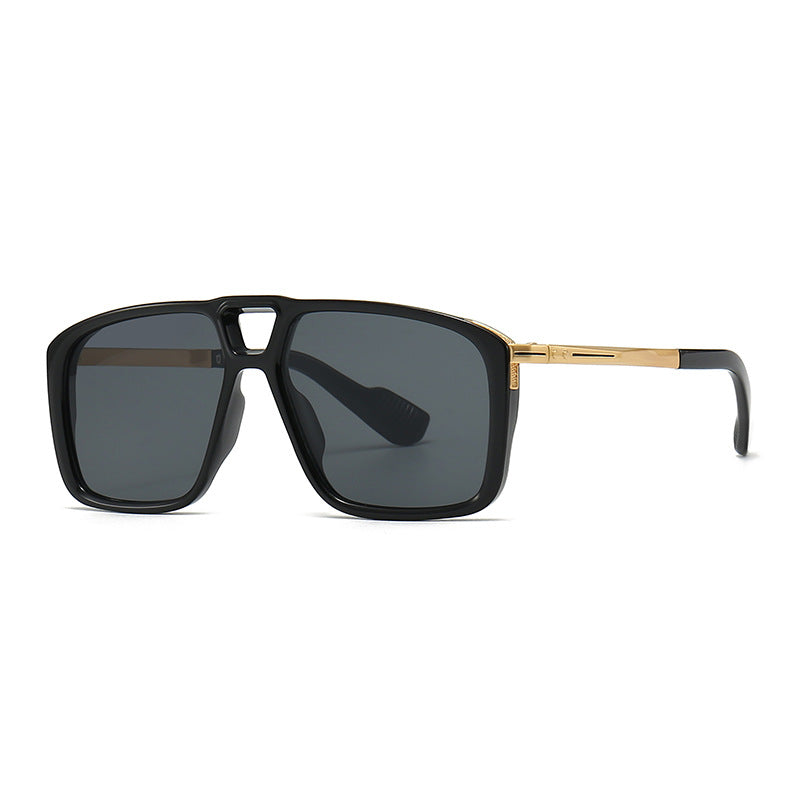 Pilotenbrille Vintage Double Girder Square Sonnenbrille