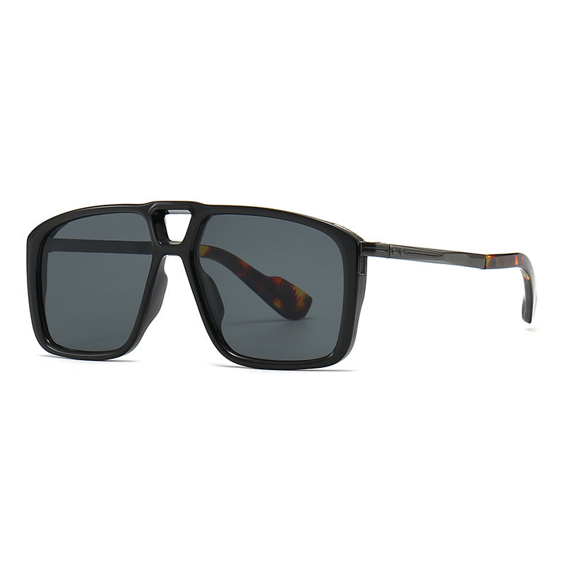 Pilotenbrille Vintage Double Girder Square Sonnenbrille