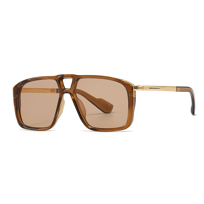 Pilotenbrille Vintage Double Girder Square Sonnenbrille