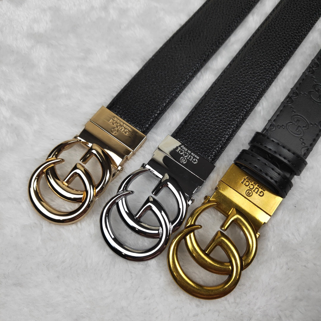 3 Colors Fashion metal buckle leather belt